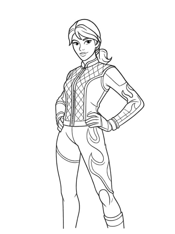Burnoff Fortnite disegno da colorare Burnoff Fortnite disegno da colorare