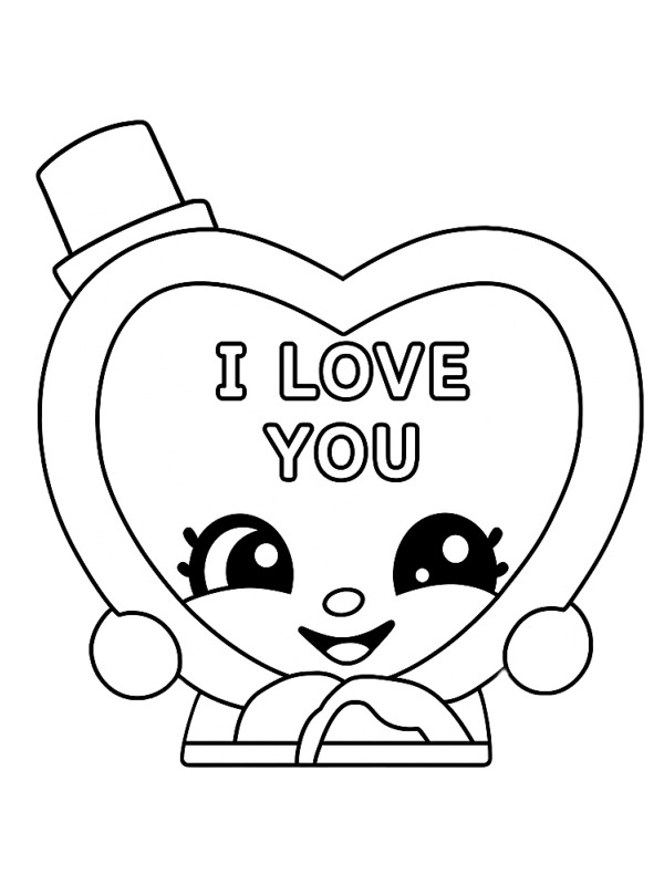 Candy Kisses Shopkins disegno da colorare Candy Kisses Shopkins disegno da colorare