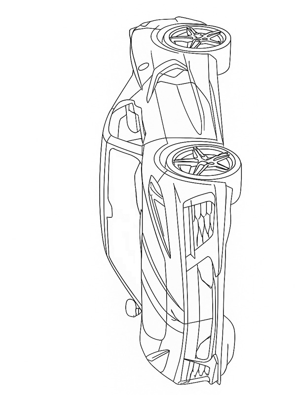 Chevrolet Corvette Stingray 2024 disegno da colorare Chevrolet Corvette Stingray 2024 disegno da colorare