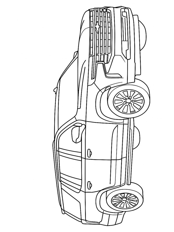 Chevrolet Suburban 2024 disegno da colorare Chevrolet Suburban 2024 disegno da colorare