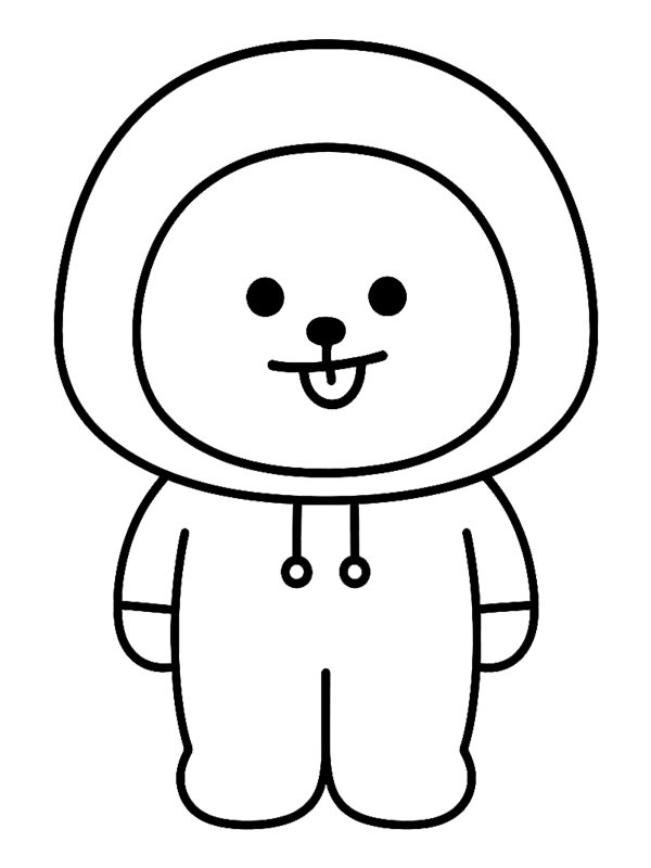 Chimmy (BT21) disegno da colorare Chimmy (BT21) disegno da colorare