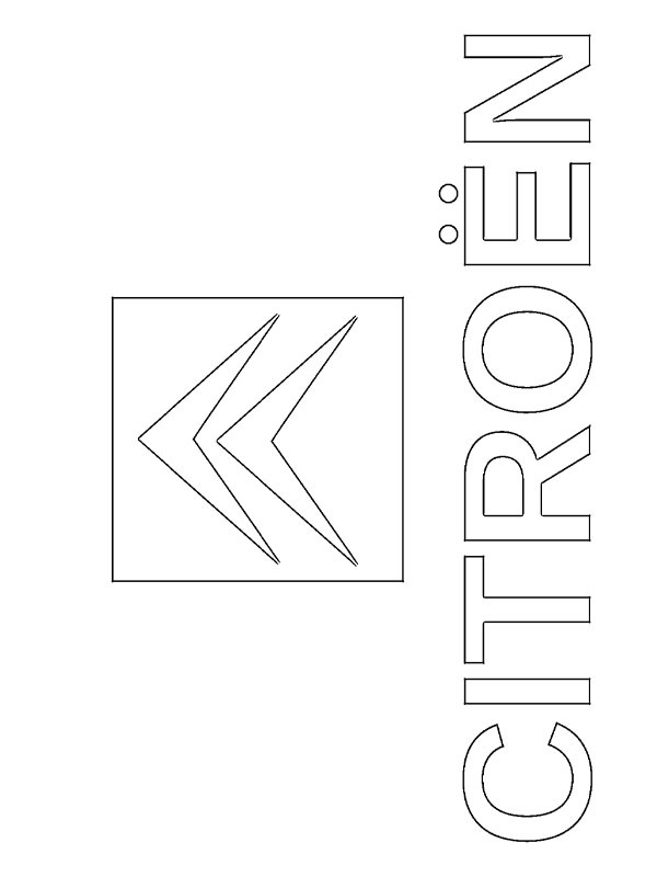Citroën logo disegno da colorare