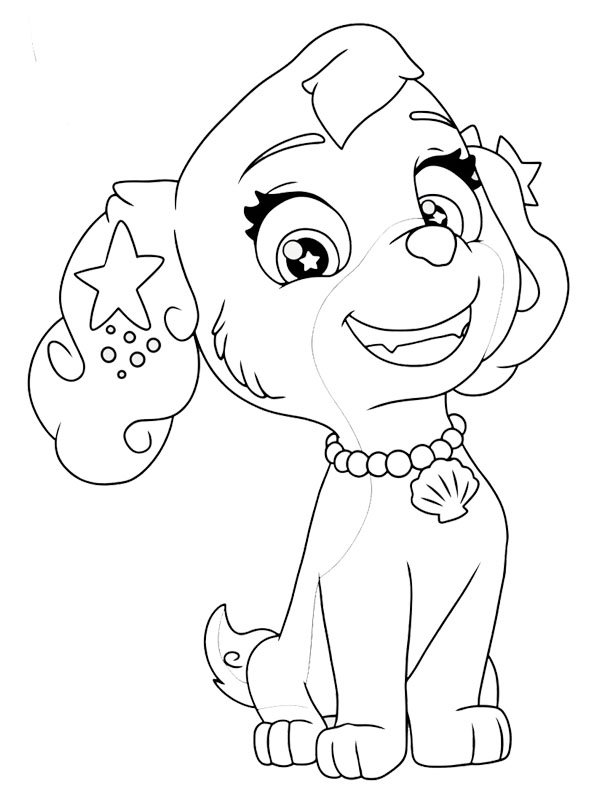 Coral (PAW Patrol) disegno da colorare