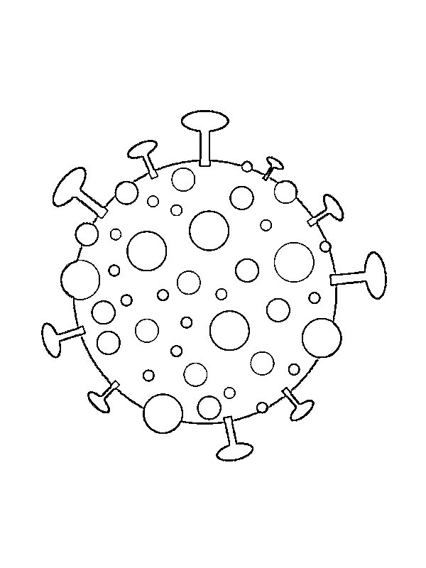 Coronavirus disegno da colorare