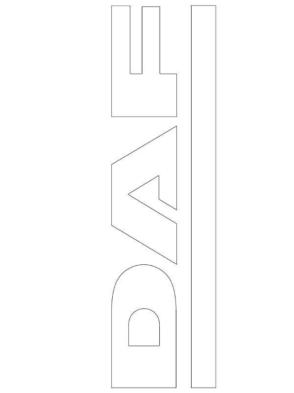 DAF logo disegno da colorare