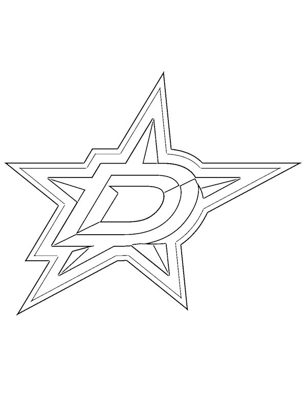 Dallas Stars disegno da colorare