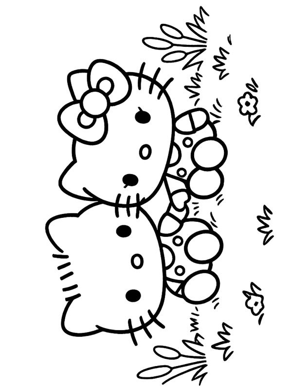 Dear Daniel and Hello Kitty disegno da colorare