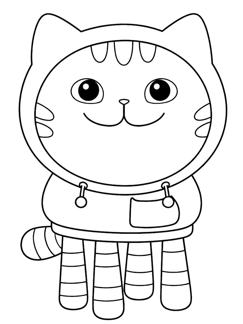 DJ Catnip (La casa delle bambole di Gabby) disegno da colorare