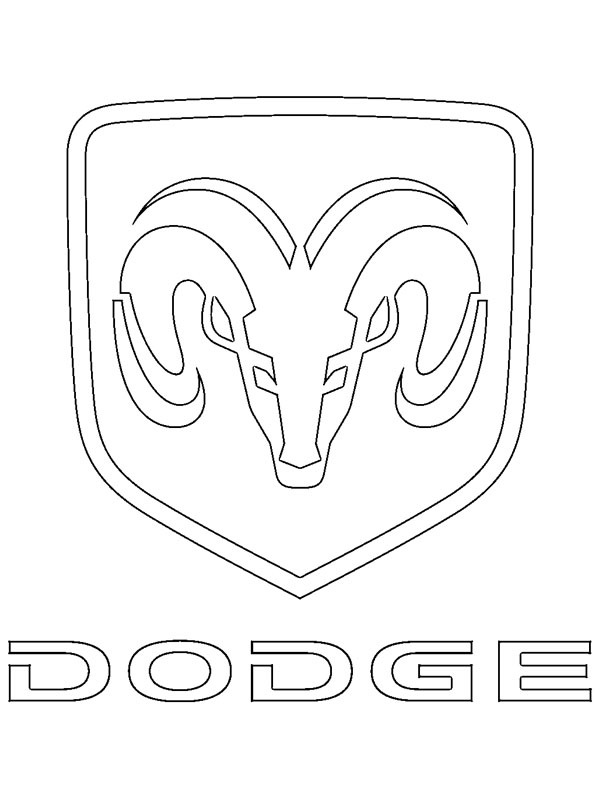 Dodge logo disegno da colorare