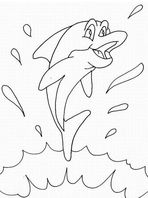 Delfino disegno da colorare