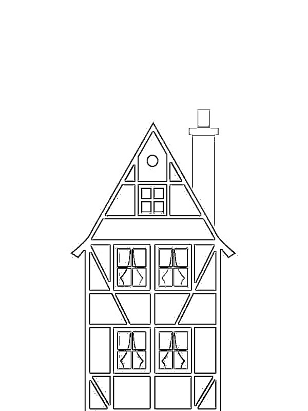 Casa Tedesca disegno da colorare