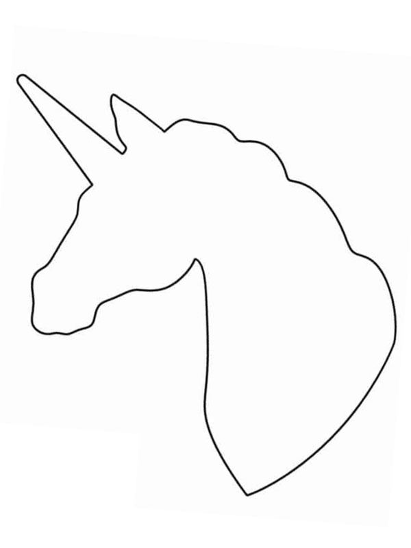 Modello unicorno disegno da colorare