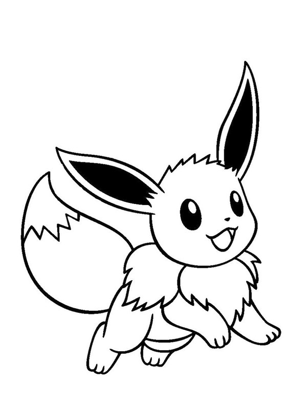 Eevee (Pokémon) disegno da colorare