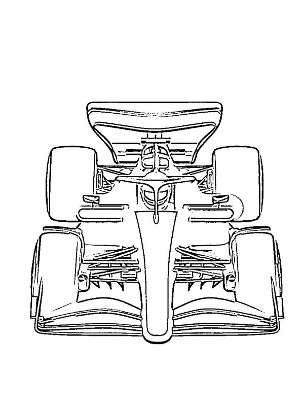 F1 auto disegno da colorare