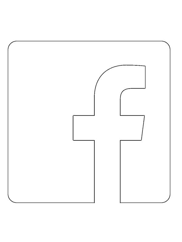 Facebook logo disegno da colorare