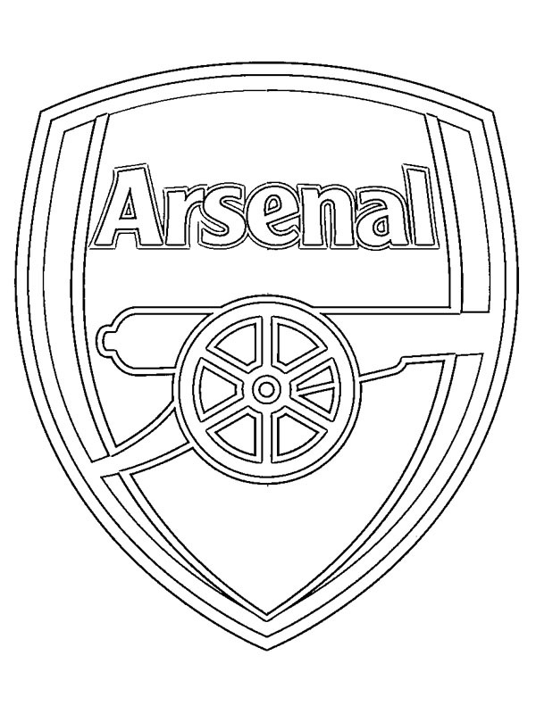 Arsenal disegno da colorare