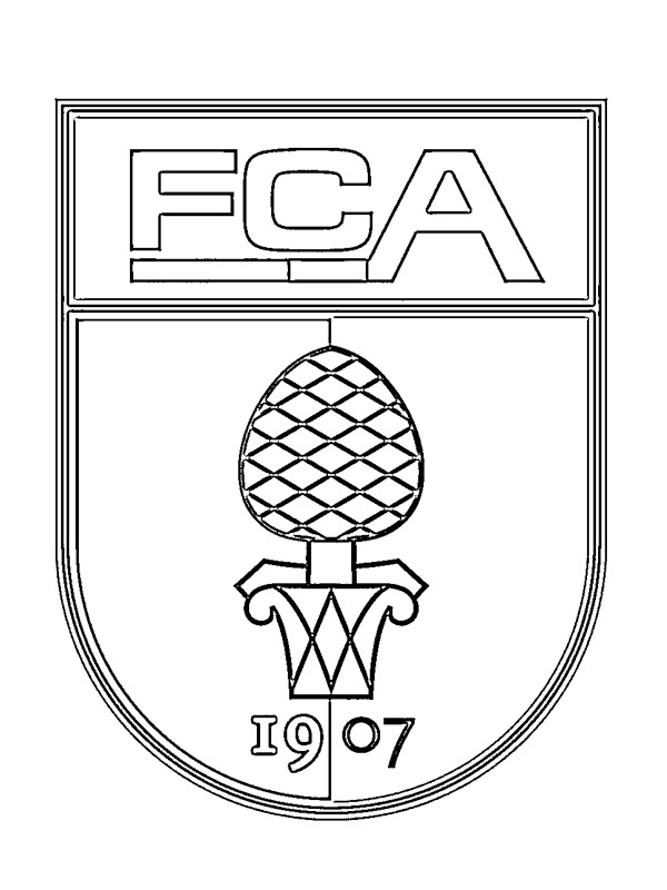 FC Augsburg disegno da colorare