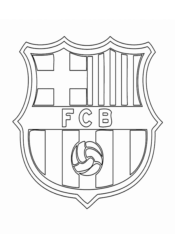 FC Barcelona disegno da colorare FC Barcelona disegno da colorare