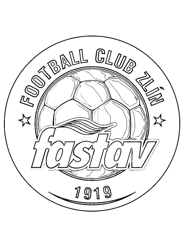 FC Fastav Zlín disegno da colorare