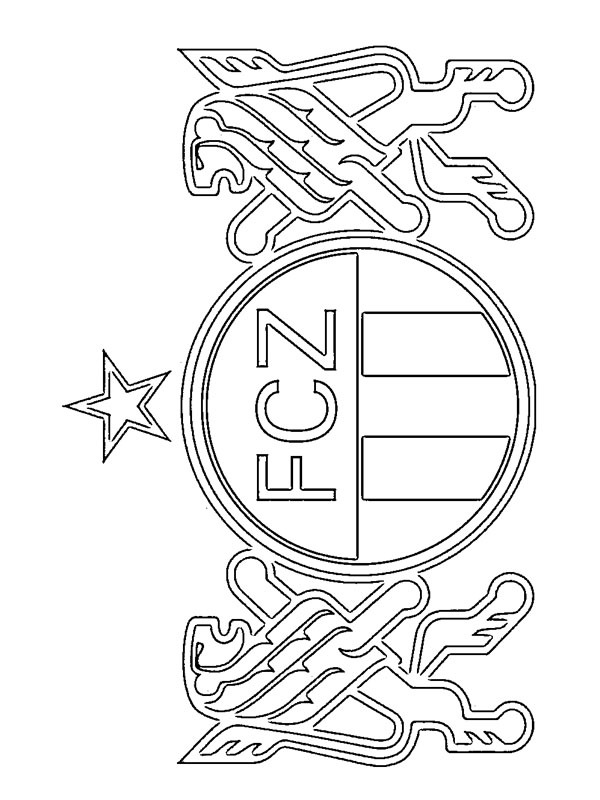 FC Zurigo disegno da colorare