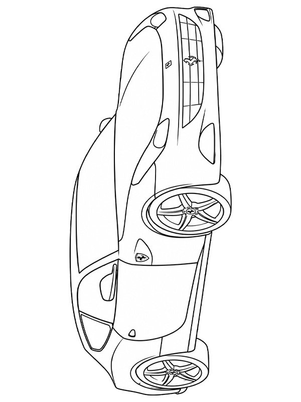 Ferrari FF disegno da colorare