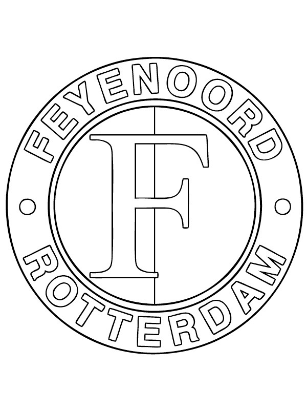 Feyenoord Rotterdam disegno da colorare