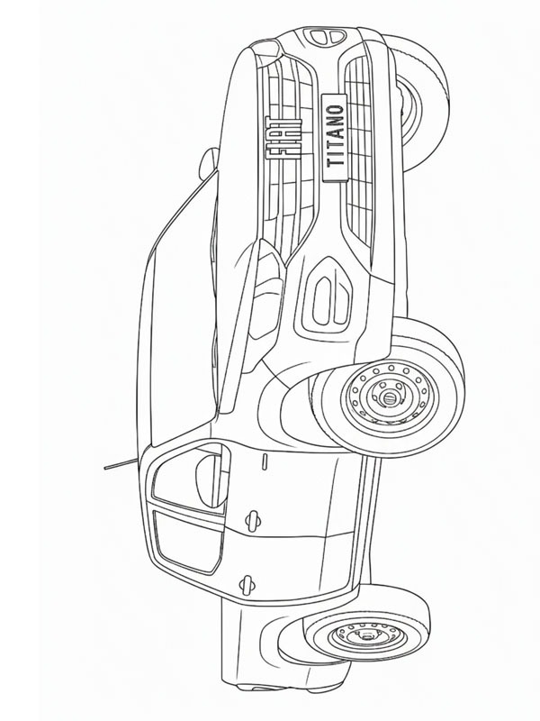 Fiat Titano disegno da colorare Fiat Titano disegno da colorare