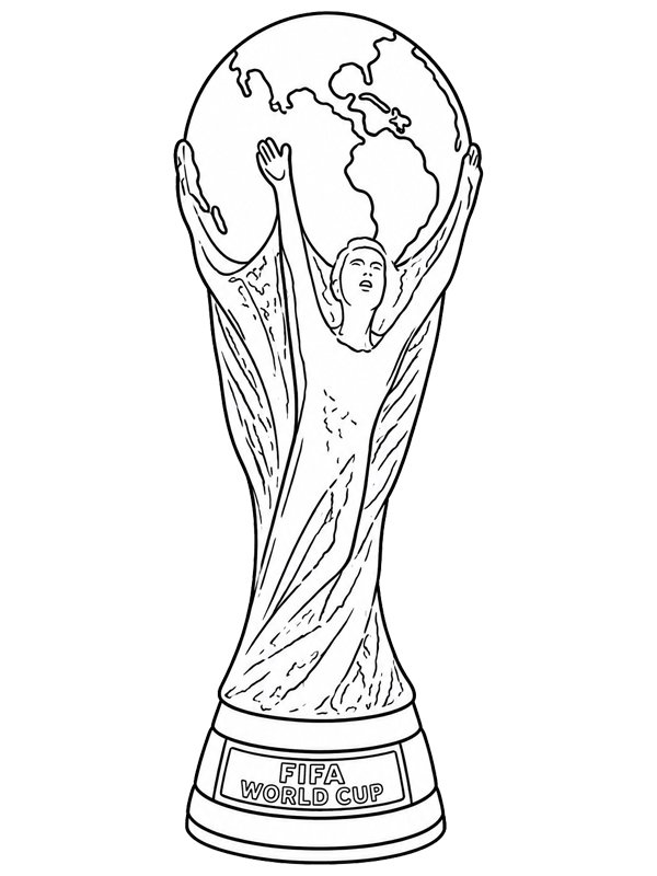 Coppa del Mondo FIFA 2026 disegno da colorare