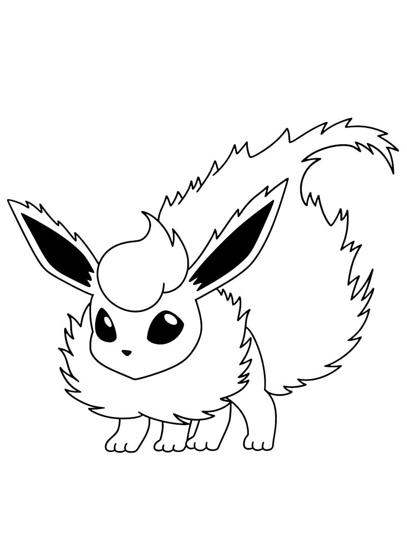 Flareon (Pokemon) disegno da colorare Flareon (Pokemon) disegno da colorare