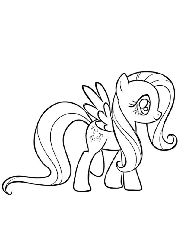 Fluttershy (My Little Pony) disegno da colorare