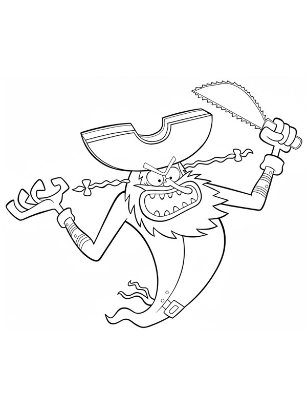 L'Olandese Volante (SpongeBob) disegno da colorare L'Olandese Volante (SpongeBob) disegno da colorare