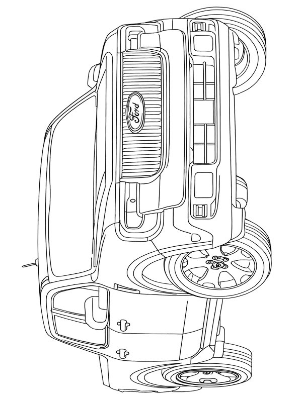 Ford Maverick (2025) disegno da colorare Ford Maverick (2025) disegno da colorare