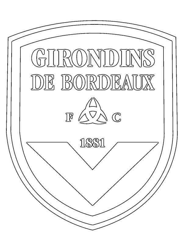 FC Girondins de Bordeaux disegno da colorare