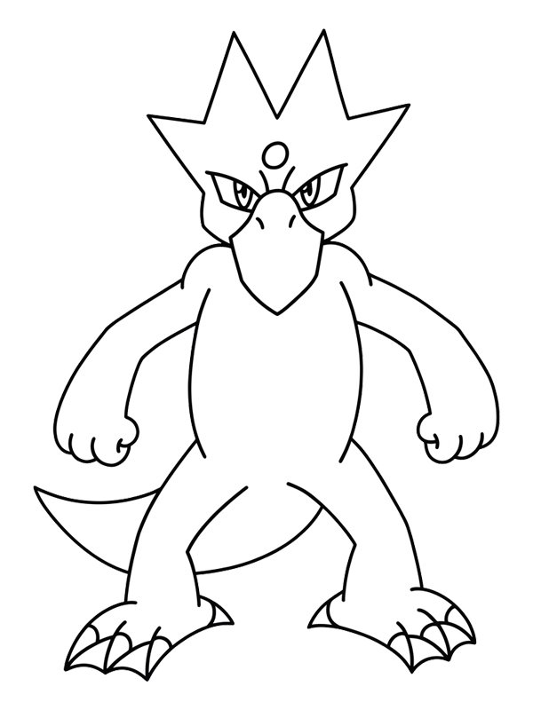 Golduck (Pok&eacute;mon) disegno da colorare