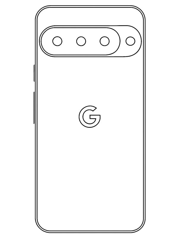Google Pixel 10 disegno da colorare Google Pixel 10 disegno da colorare