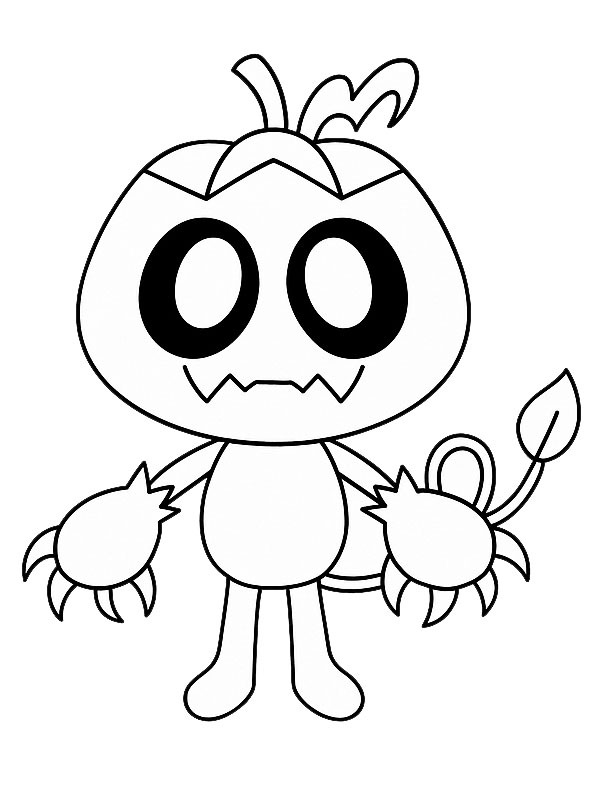 Gourdy (Dandy's World) disegno da colorare Gourdy (Dandy's World) disegno da colorare