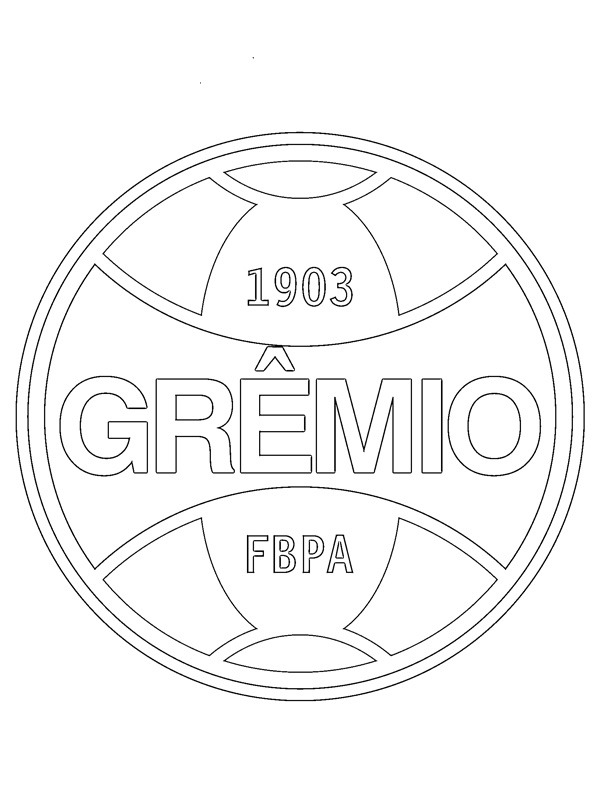 Gr&ecirc;mio Foot-Ball Porto Alegrense disegno da colorare