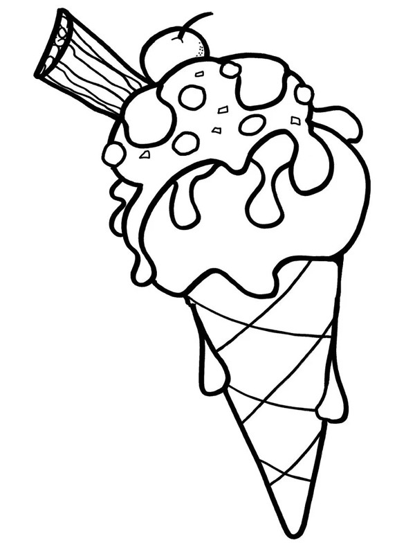 gelato grande disegno da colorare