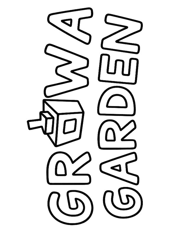 Logo Grow a Garden disegno da colorare Logo Grow a Garden disegno da colorare