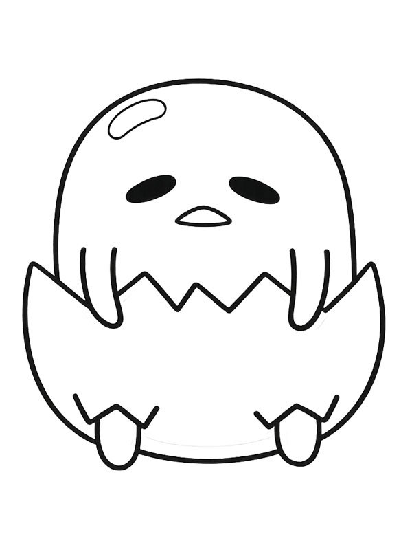Gudetama (Sanrio) disegno da colorare