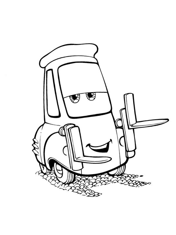 Guido (Cars, Motori ruggenti) disegno da colorare Guido (Cars, Motori ruggenti) disegno da colorare
