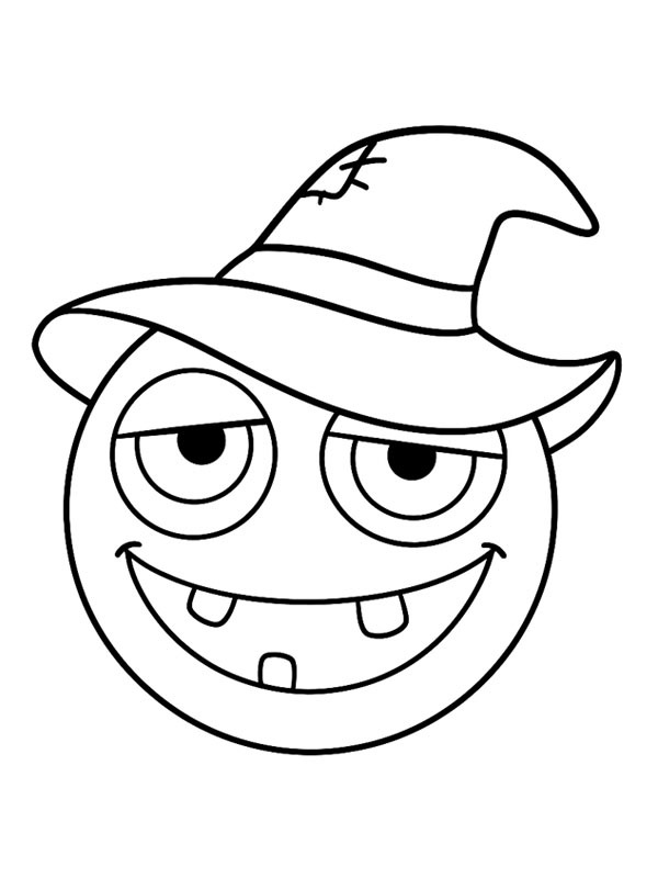 Halloween emoji disegno da colorare Halloween emoji disegno da colorare