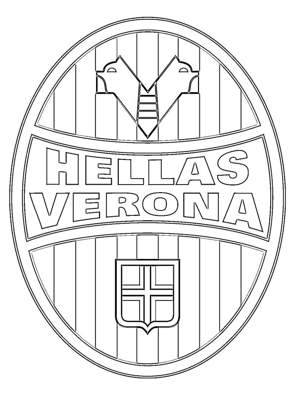 Hellas Verona disegno da colorare