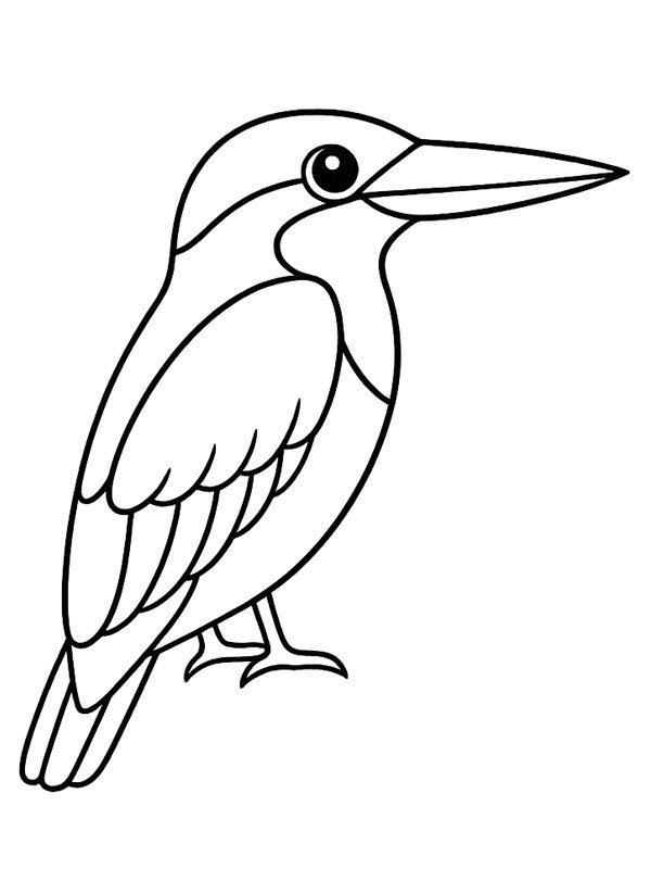 Martin pescatore disegno da colorare Martin pescatore disegno da colorare