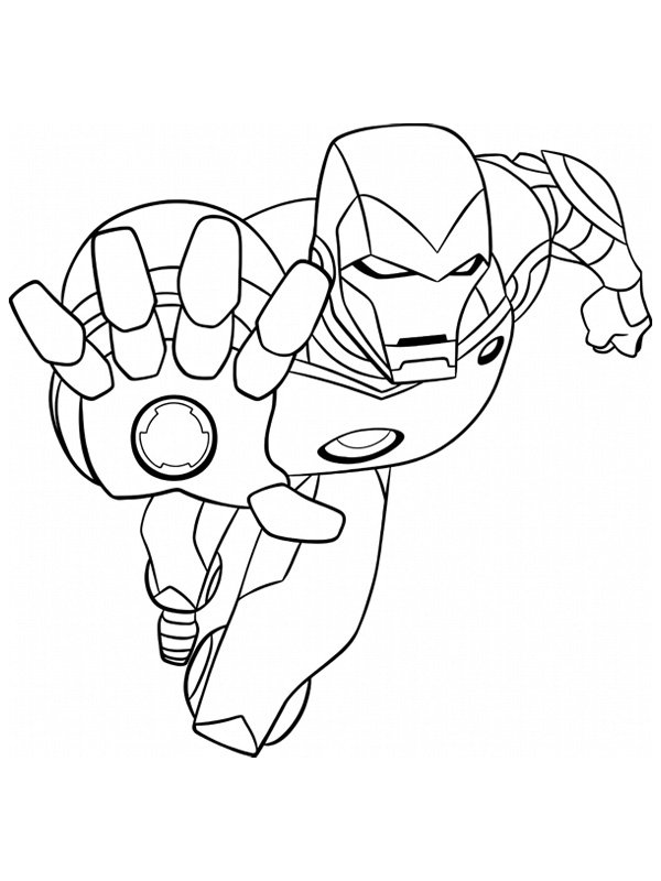 Iron Man disegno da colorare