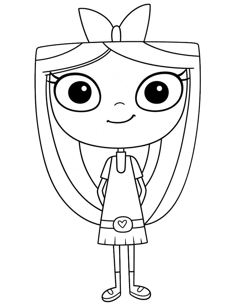 Isabella (Phineas e Ferb) disegno da colorare Isabella (Phineas e Ferb) disegno da colorare