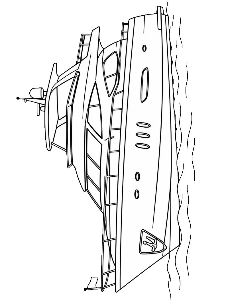Yacht disegno da colorare Yacht disegno da colorare