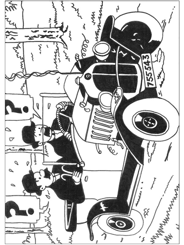 Dupont e Dupond (Le avventure di Tintin) disegno da colorare