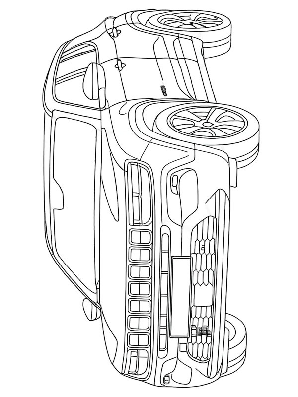 Jeep Avenger disegno da colorare Jeep Avenger disegno da colorare