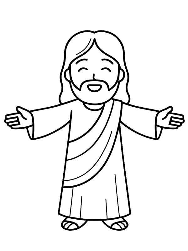 Gesù Cristo disegno da colorare Gesù Cristo disegno da colorare